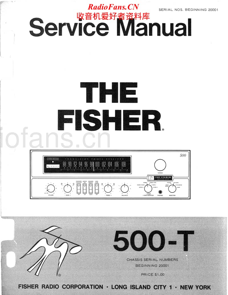 Fisher-500-T-Service-Manual电路原理图.pdf_第1页