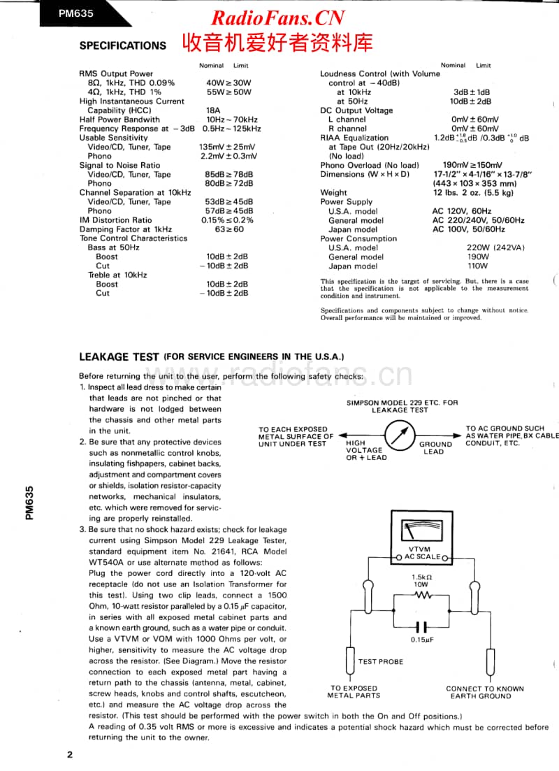 Harman-Kardon-PM-635-Service-Manual电路原理图.pdf_第2页