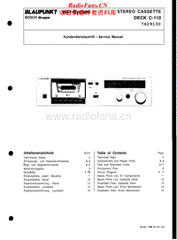 Blaupunkt-C-110-Service-Manual电路原理图.pdf