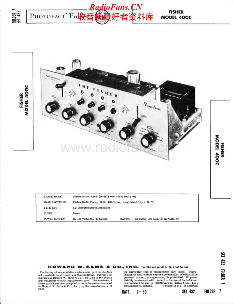 Fisher-400-C-Service-Manual电路原理图.pdf_第1页