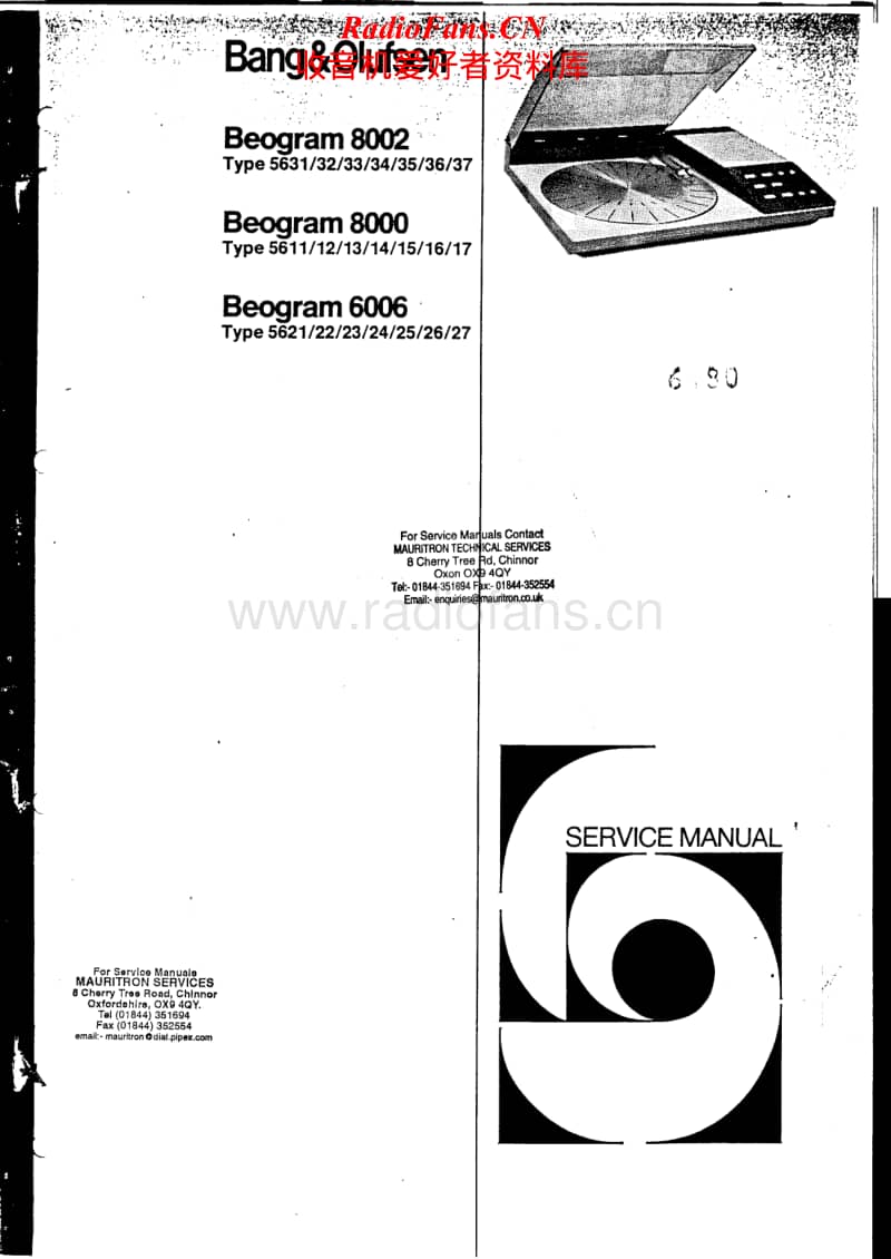 Bang-Olufsen-Beogram_6006-Service-Manual电路原理图.pdf_第1页