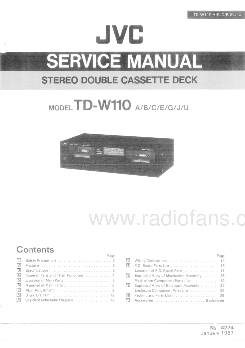Jvc-TDW-110-Service-Manual电路原理图.pdf_第1页