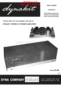 Dynaco-ST-35-Service-Manual电路原理图.pdf