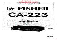 Fisher-CA-223-Service-Manual电路原理图.pdf