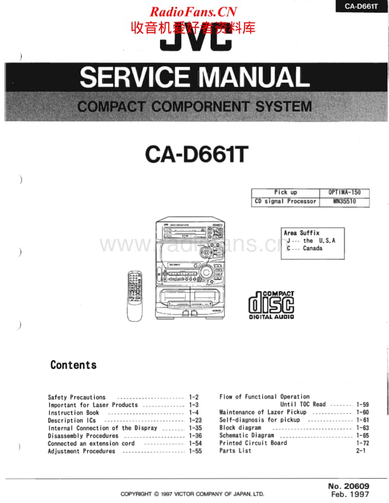Jvc-CAD-661-T-Service-Manual电路原理图.pdf_第1页