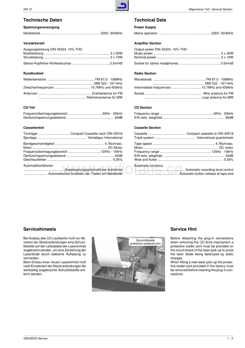 Grundig-KM-12-Service-Manual电路原理图.pdf_第3页