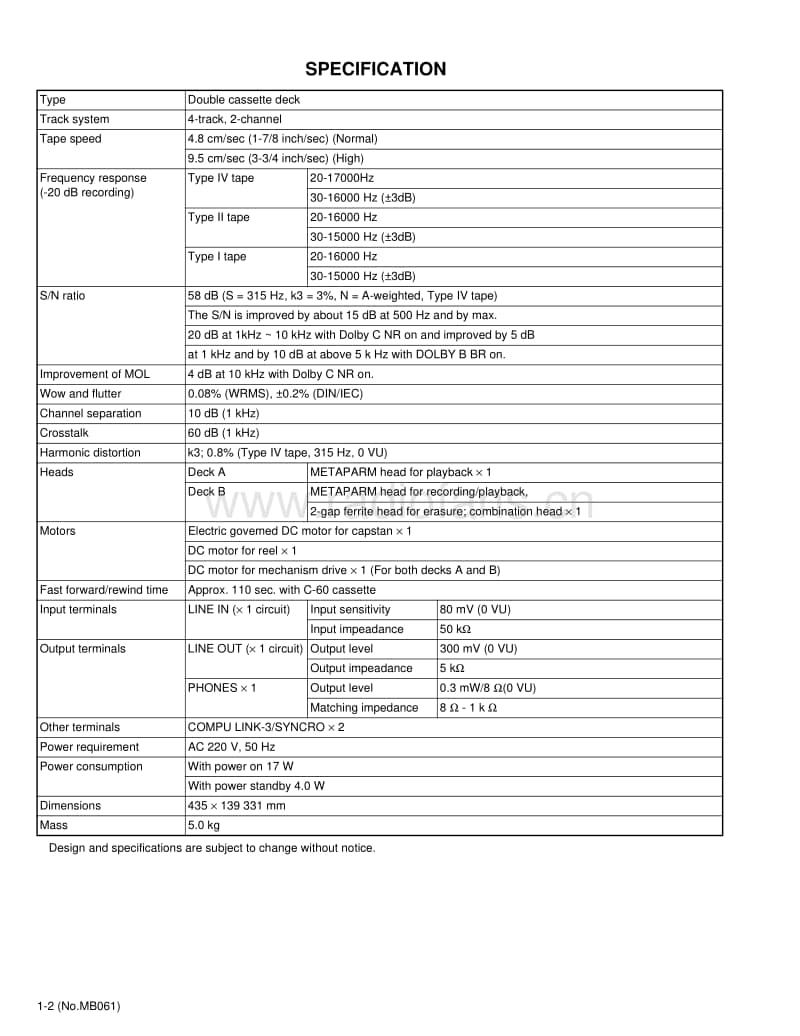Jvc-TDW-271-Service-Manual电路原理图.pdf_第2页