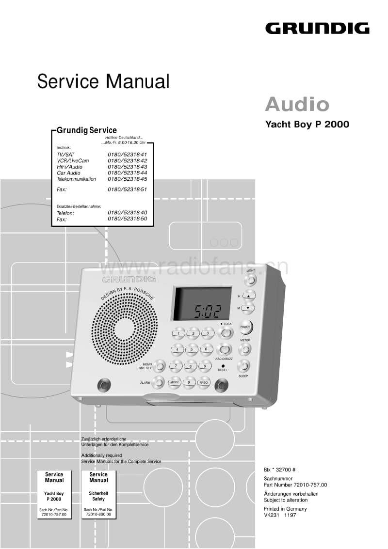 Grundig-Yacht-Boy-P-2000-Service-Manual电路原理图.pdf_第1页