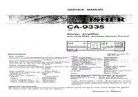 Fisher-CA-9335-Service-Manual电路原理图.pdf