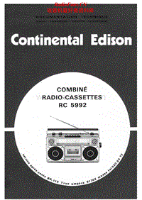 Continental-Edison-RC-5992-Service-Manual电路原理图.pdf