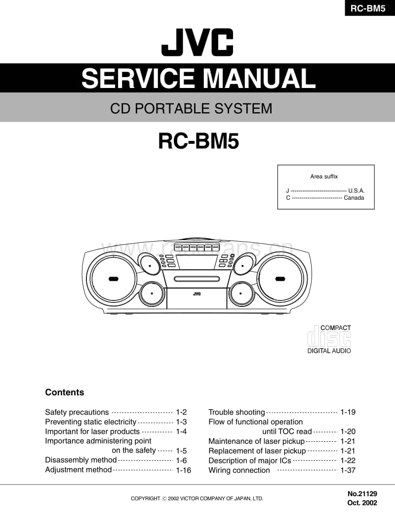 Jvc-RCBM-5-Service-Manual电路原理图.pdf_第1页