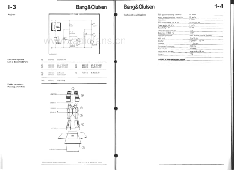 Bang-Olufsen-Beovox_4-Service-Manual电路原理图.pdf_第2页