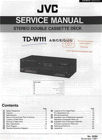 Jvc-TDW-111-Service-Manual电路原理图.pdf