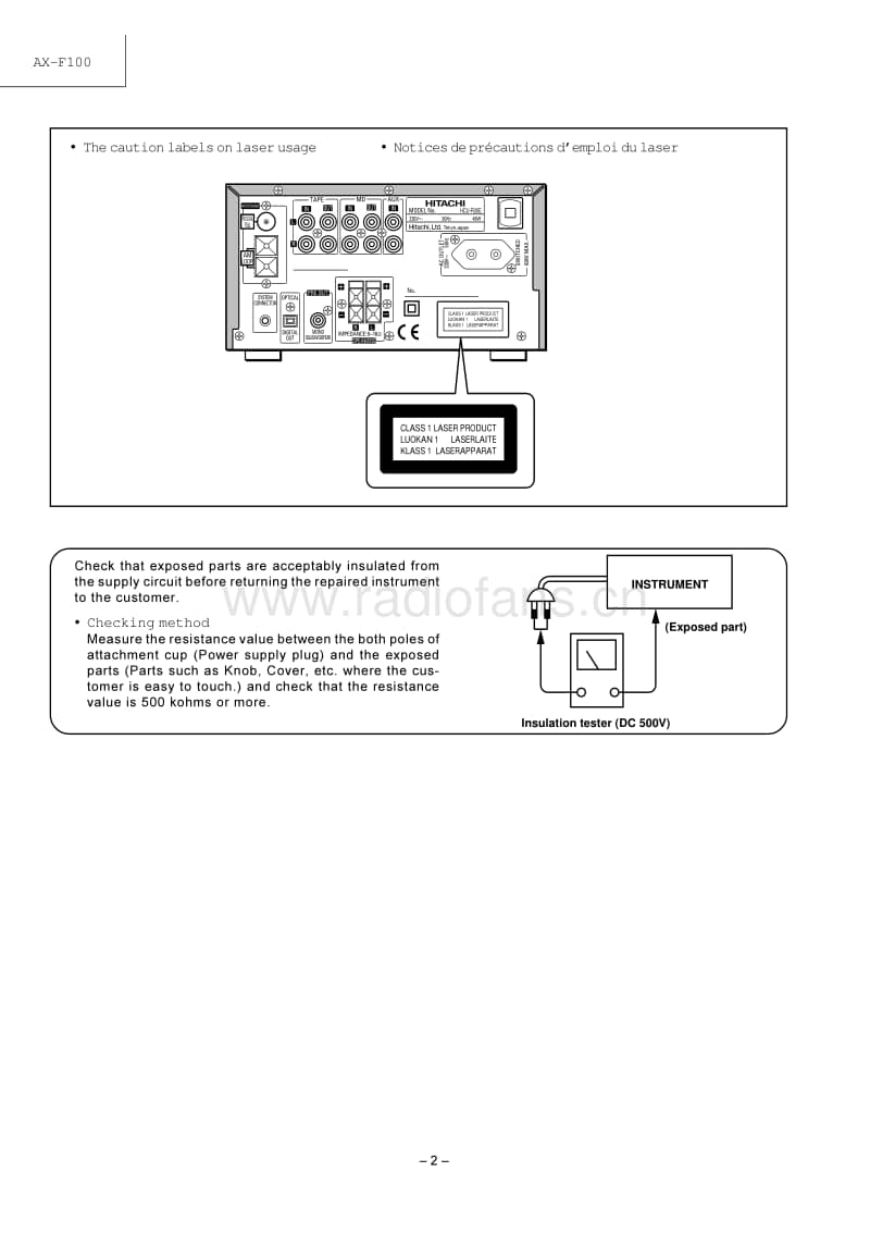 Hitachi-AXF-100-E-Service-Manual(1)电路原理图.pdf_第3页