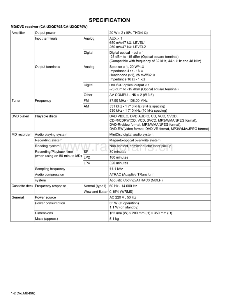 Jvc-UXQD-70-W-Service-Manual电路原理图.pdf_第2页