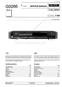 Grundig-T-904-Service-Manual电路原理图.pdf