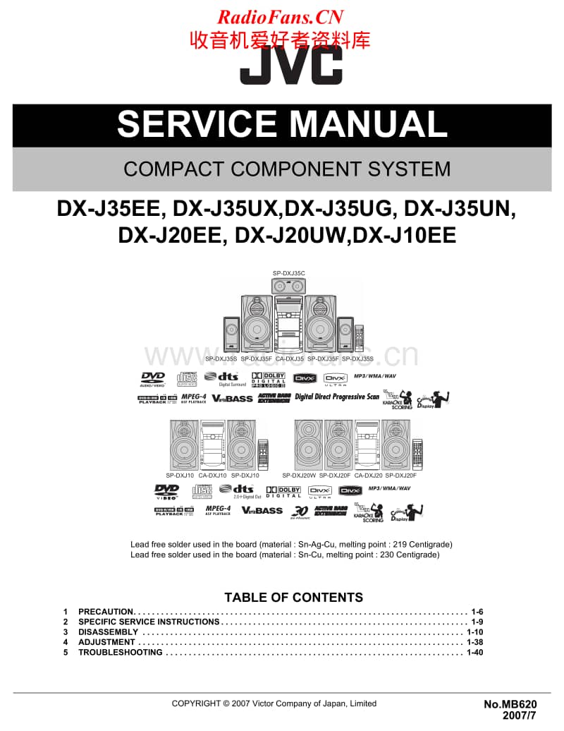 Jvc-DXJ-20-Service-Manual电路原理图.pdf_第1页