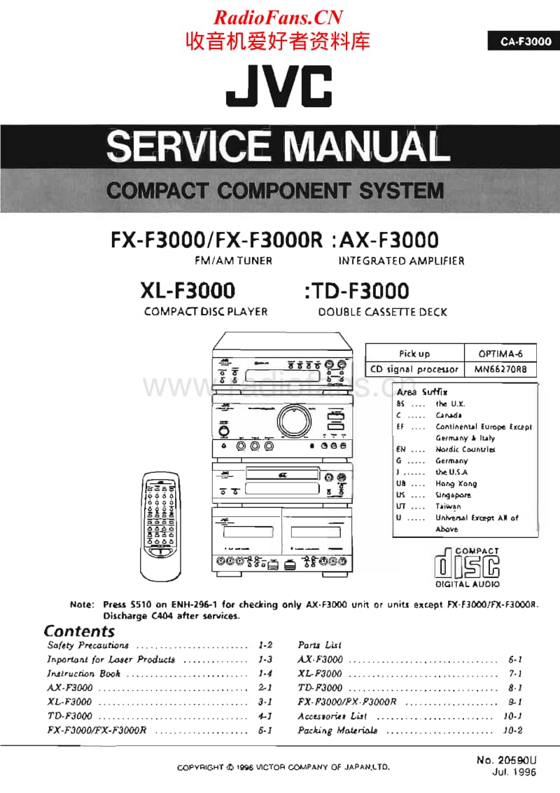 Jvc-AXF-3000-Service-Manual电路原理图.pdf_第1页