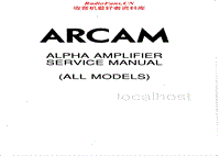 Arcam-ALPHA-3-Service-Manual电路原理图.pdf