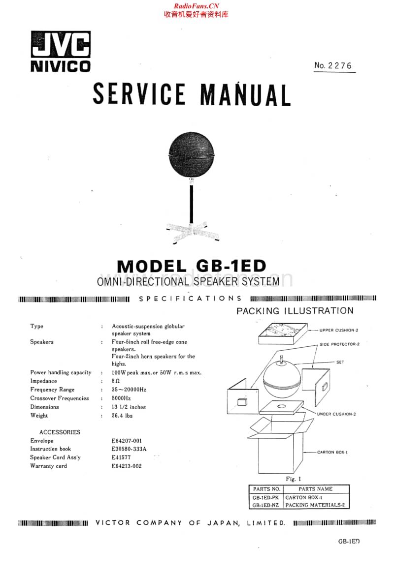 Jvc-GB-1-ED-Service-Manual电路原理图.pdf_第1页