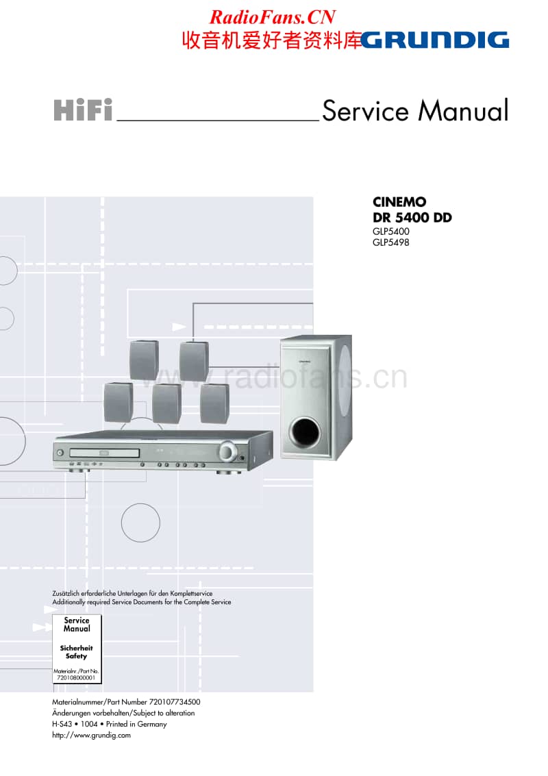 Grundig-Cinemo_DR-5400-DD-Service-Manual电路原理图.pdf_第1页