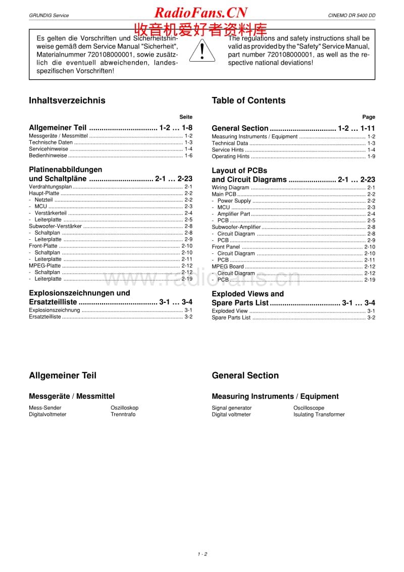 Grundig-Cinemo_DR-5400-DD-Service-Manual电路原理图.pdf_第2页