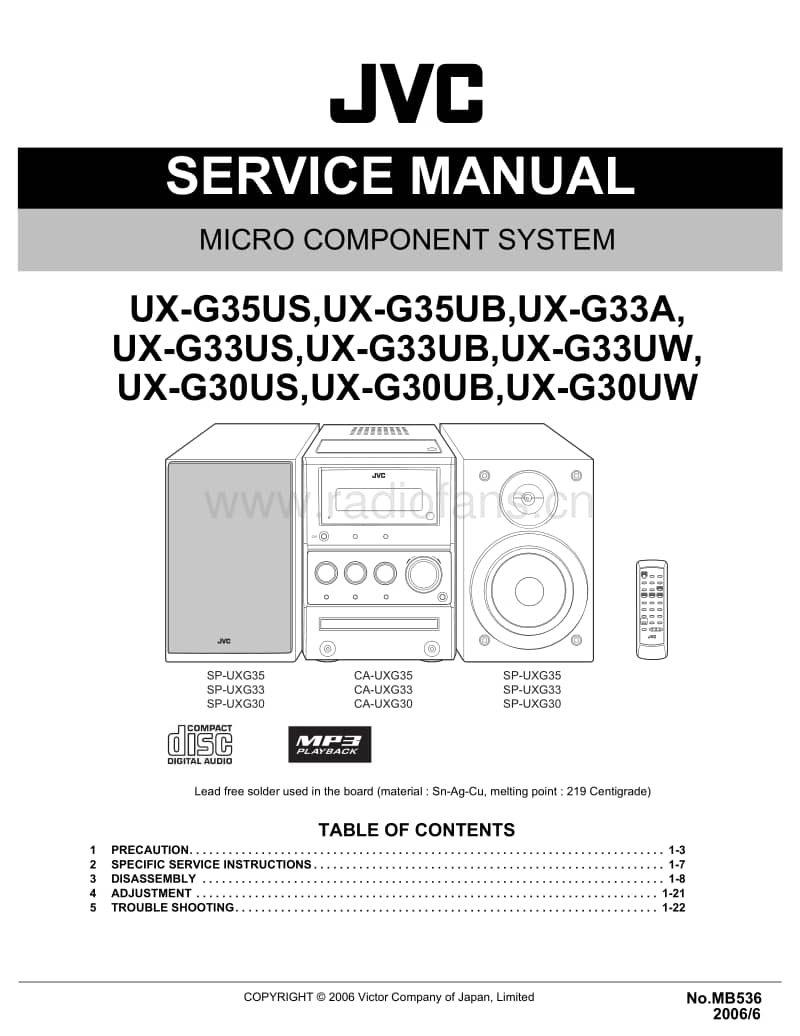 Jvc-UXG-33-Service-Manual电路原理图.pdf_第1页