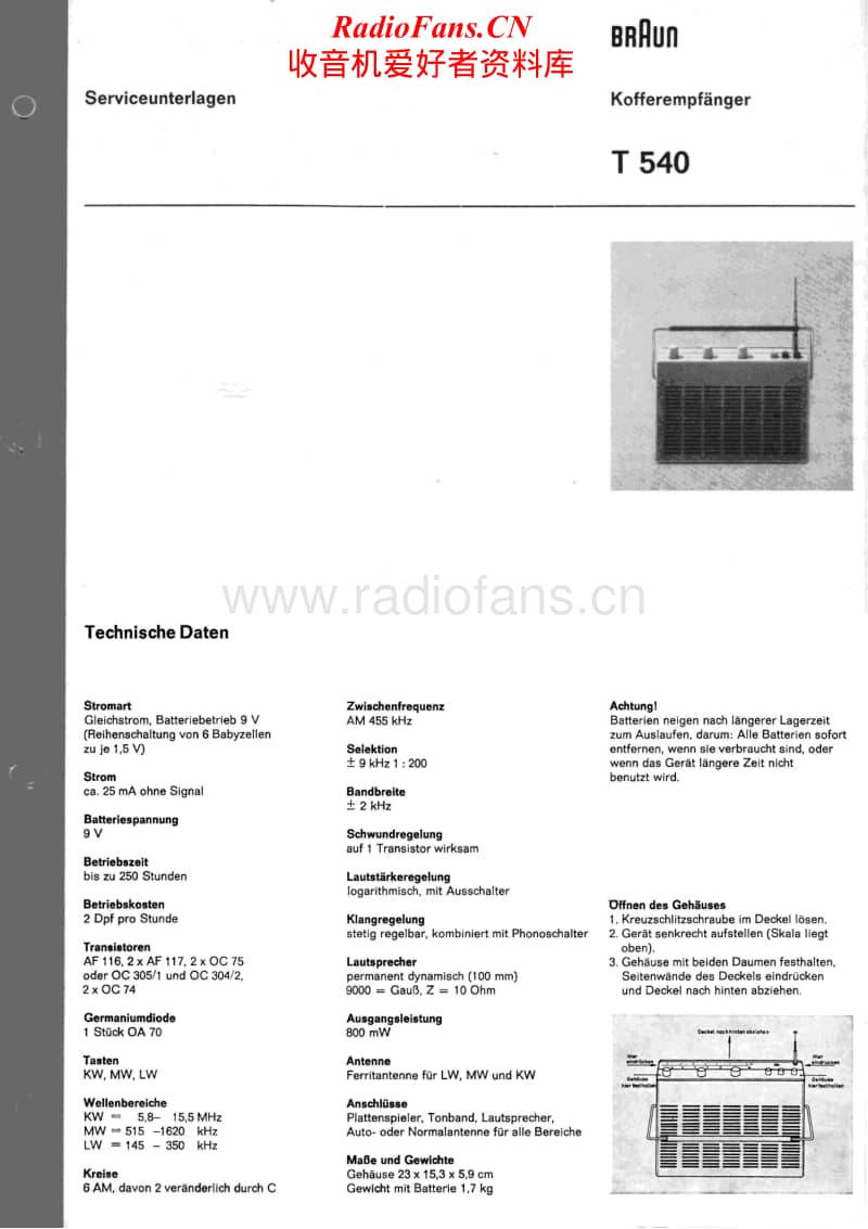 Braun-T-540-Service-Manual电路原理图.pdf_第1页