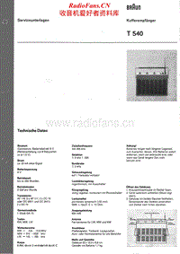 Braun-T-540-Service-Manual电路原理图.pdf
