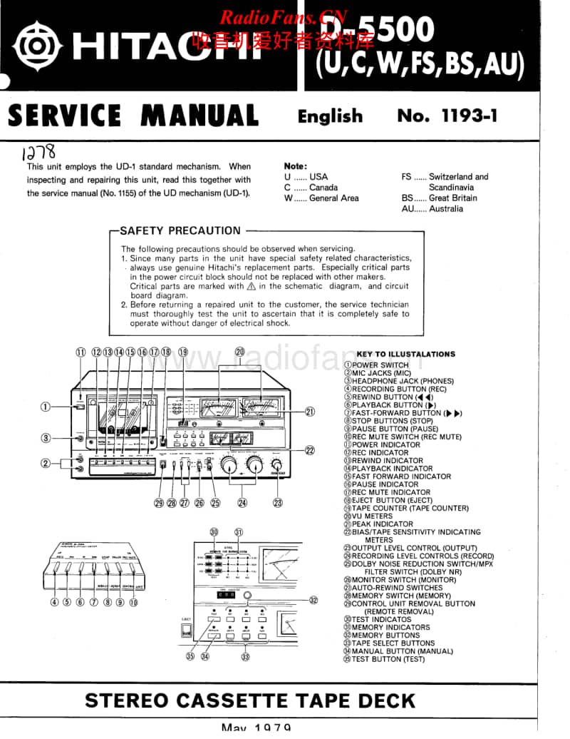Hitachi-D-5500-Service-Manual电路原理图.pdf_第1页