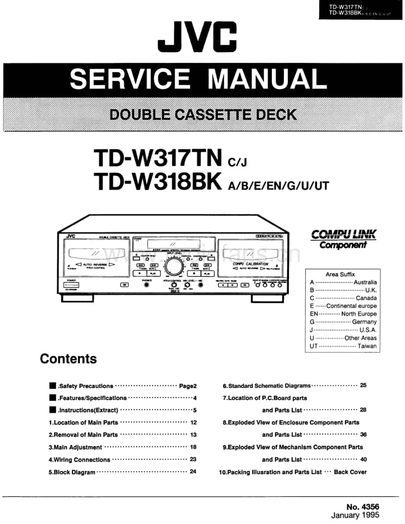 Jvc-TDW-318-BK-Service-Manual电路原理图.pdf_第1页