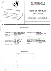 Hitachi-CS-204-Service-Manual电路原理图.pdf