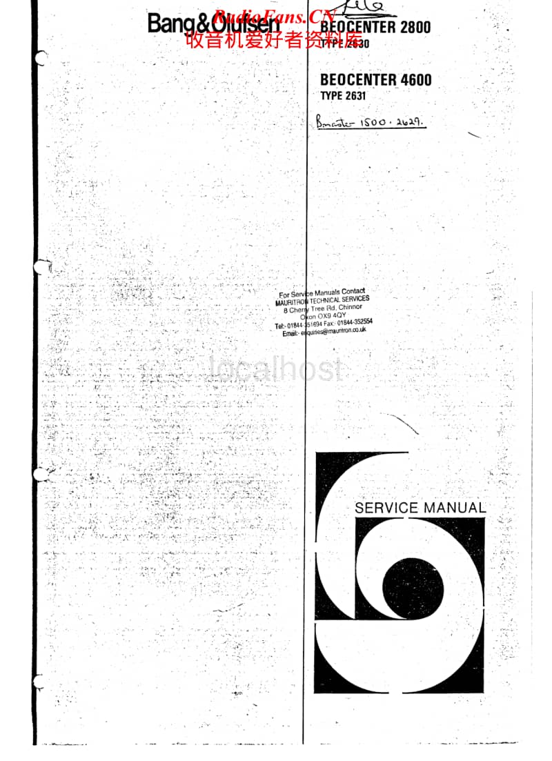 Bang-Olufsen-Beocenter_4600-Service-Manual-2电路原理图.pdf_第1页