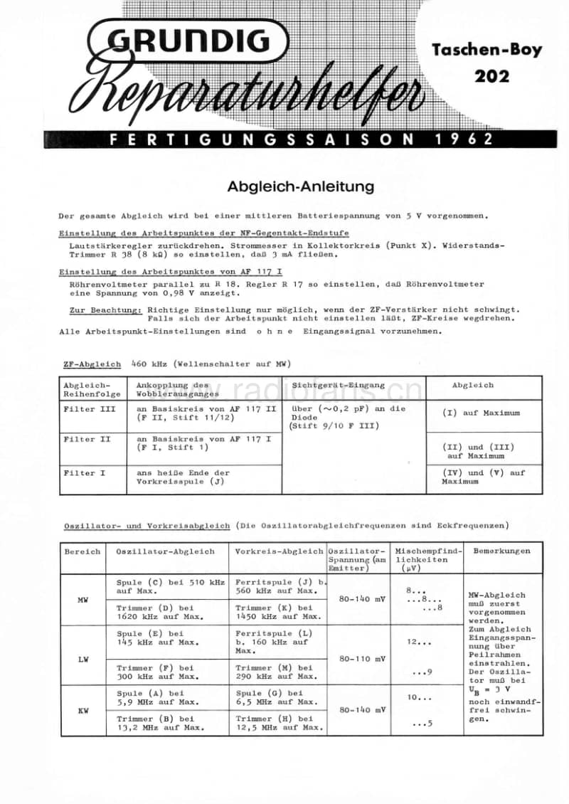 Grundig-Taschen-Boy-202-Service-Manual电路原理图.pdf_第1页