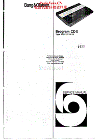 Bang-Olufsen-Beogram_CD_X-Service-Manual电路原理图.pdf