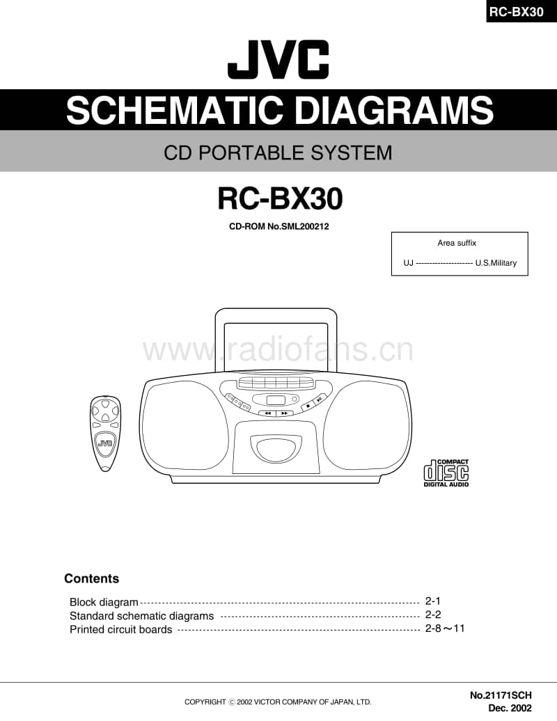 Jvc-RCBX-30-Schematic电路原理图.pdf_第1页