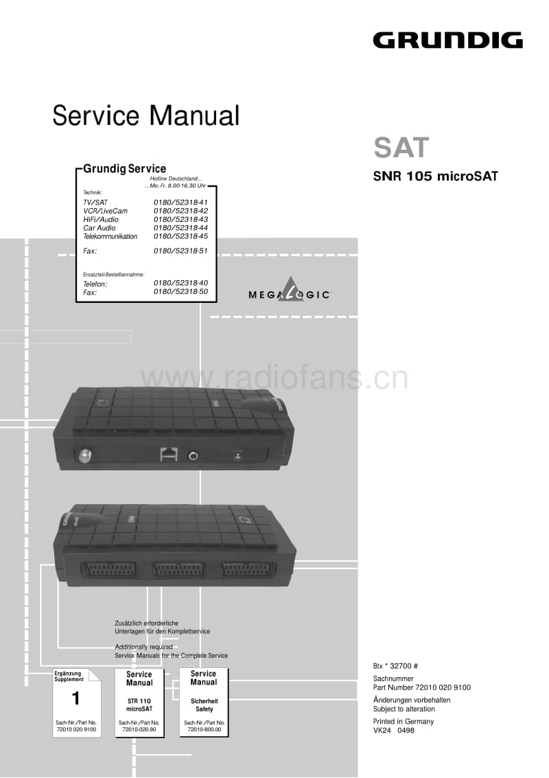 Grundig-SNR-105-Service-Manual电路原理图.pdf_第1页