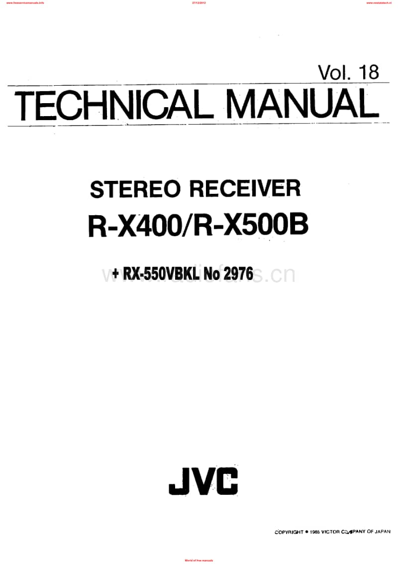 Jvc-RX-400-Service-Manual电路原理图.pdf_第1页