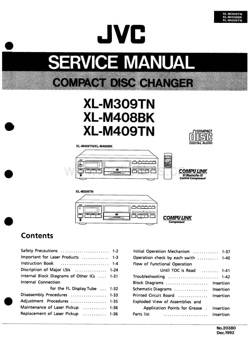 Jvc-XLM-309-TN-Service-Manual电路原理图.pdf_第1页