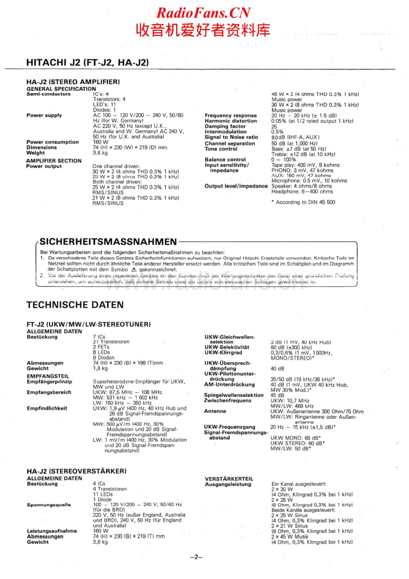 Hitachi-FT-J2-Service-Manual电路原理图.pdf_第2页