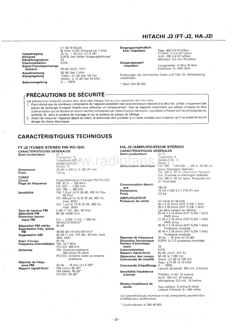 Hitachi-FT-J2-Service-Manual电路原理图.pdf_第3页