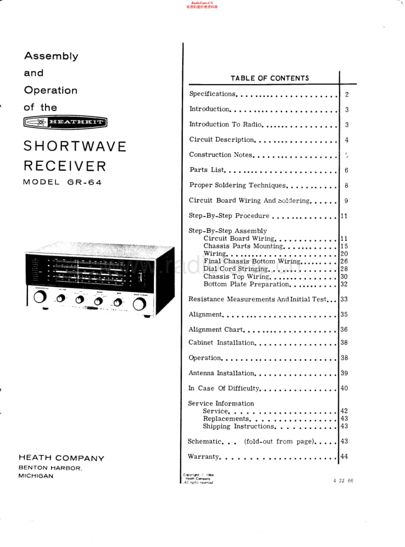Heathkit-GR-64-Manual电路原理图.pdf_第1页