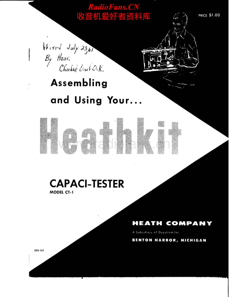 Heathkit-CT-1-Assembly-Manual电路原理图.pdf_第1页