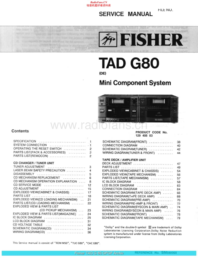 Fisher-TADG-80-Service-Manual电路原理图.pdf_第1页