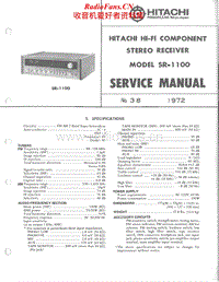 Hitachi-SR-1100-Service-Manual电路原理图.pdf
