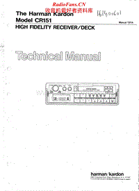 Harman-Kardon-CR-151-Service-Manual电路原理图.pdf