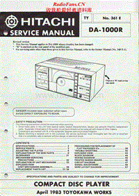 Hitachi-DA-1000-R-Service-Manual电路原理图.pdf