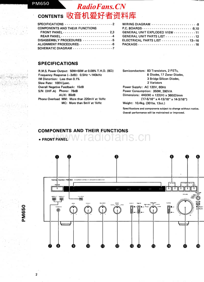 Harman-Kardon-PM-650-Service-Manual电路原理图.pdf_第2页