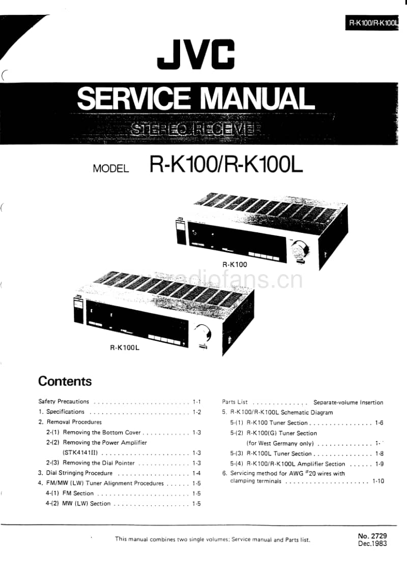 Jvc-RK-100-L-Service-Manual电路原理图.pdf_第1页