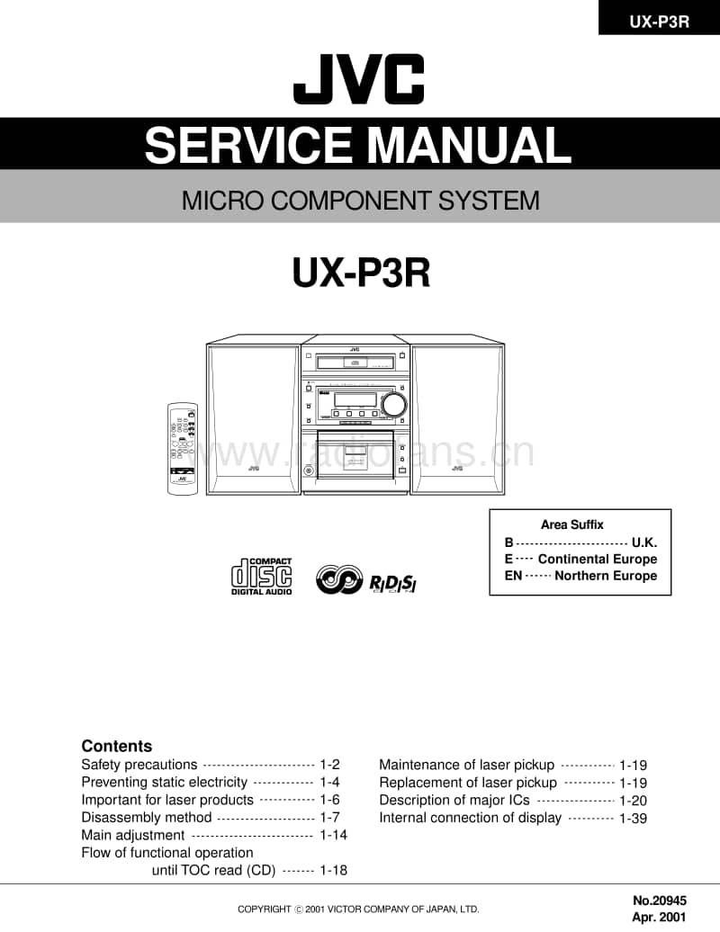 Jvc-UXP-3-R-Service-Manual电路原理图.pdf_第1页